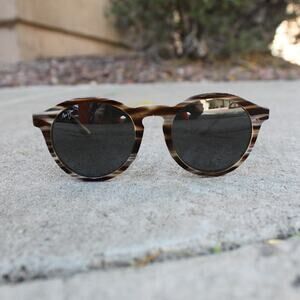 MAUI JIM | Pineapple Brown Grey Striped Acetate Sunglasses Polarized MJ 784-14D